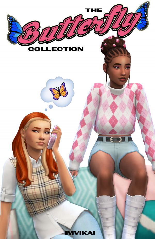 Maxis Match THE BUTTERFLY COLLECTION by simsfinds - The Sims 4 Custom Content