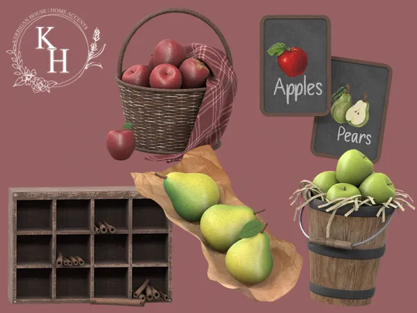 Alpha [khd] orchard miniset - The Sims 4 Custom Content