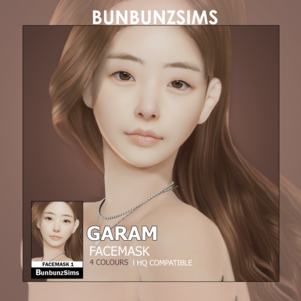 Alpha Garam facemask by simsfinds - The Sims 4 Custom Content