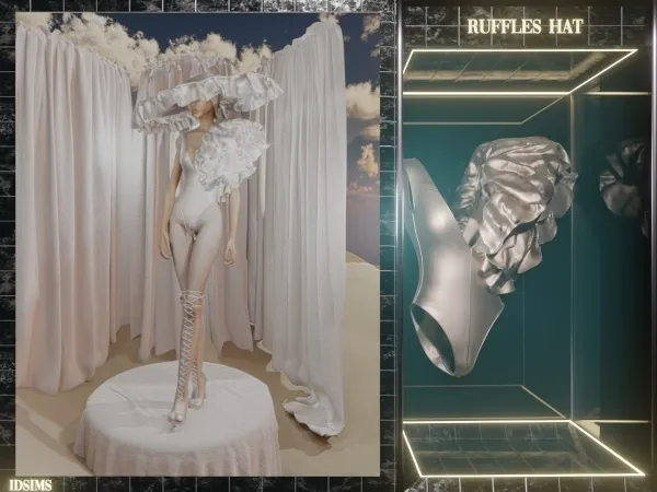 Alpha Ruffles Swinsuit - The Sims 4 Custom Content
