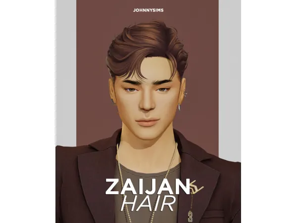 Maxis Match Zaijan Hair - The Sims 4 Custom Content