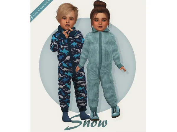 Maxis Match sketchbookpixels Snow Toddler Version 3T4 by simiracle - The Sims 4 Custom Content