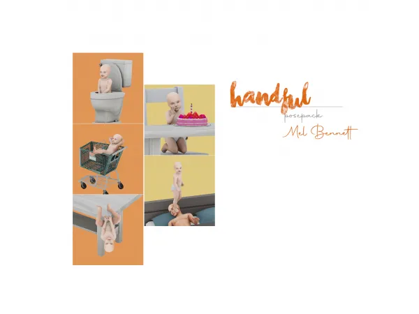 Alpha Handful Posepack - The Sims 4 Custom Content