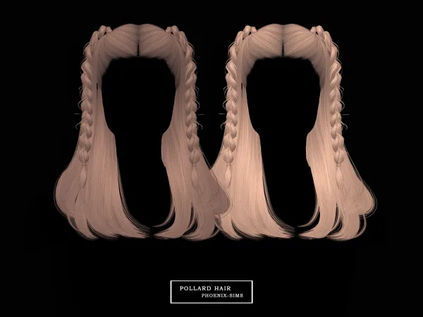 Alpha Pollard Hair - The Sims 4 Custom Content