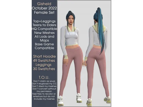 Maxis Match October 2022 Female Set - The Sims 4 Custom Content