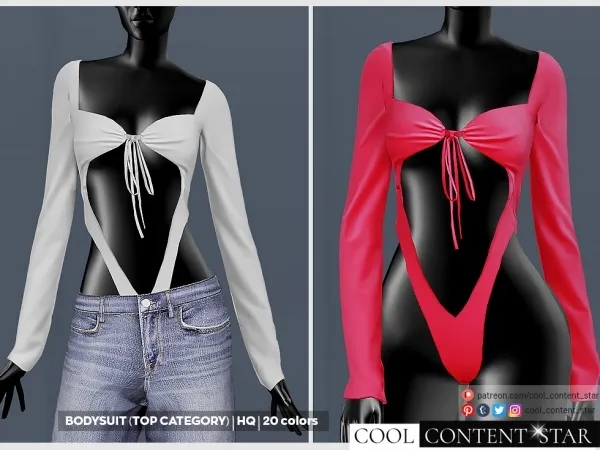Alpha BODYSUIT (TOP CATEGORY) cool_content_star - The Sims 4 Custom Content