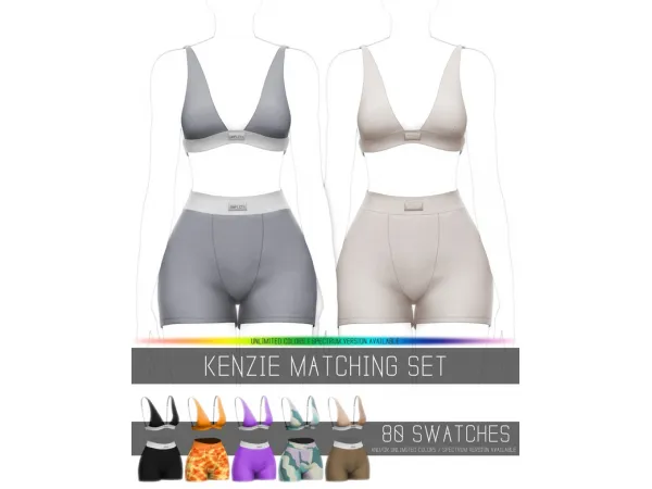 Alpha KENZIE MATCHING SET by simpliciaty - The Sims 4 Custom Content