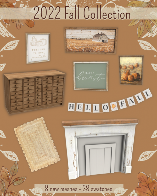 Mix 2022 Fall Collection by simsfinds - The Sims 4 Custom Content
