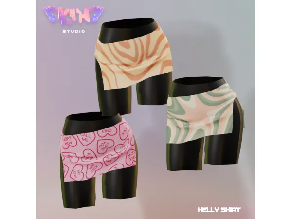 Alpha SKINS 010 KELLY SKIRT - The Sims 4 Custom Content