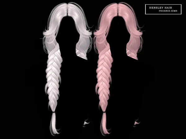 Alpha Hensley Hair - The Sims 4 Custom Content