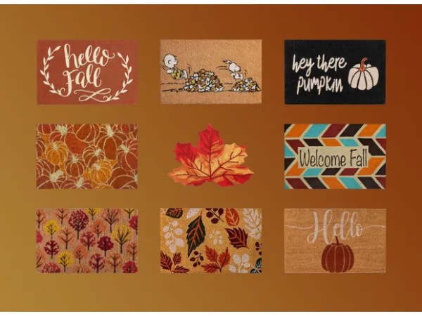 Mix AutumnFall Doormats - The Sims 4 Custom Content