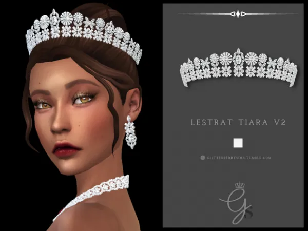 Alpha Lestrat Tiara Version 2 - The Sims 4 Custom Content