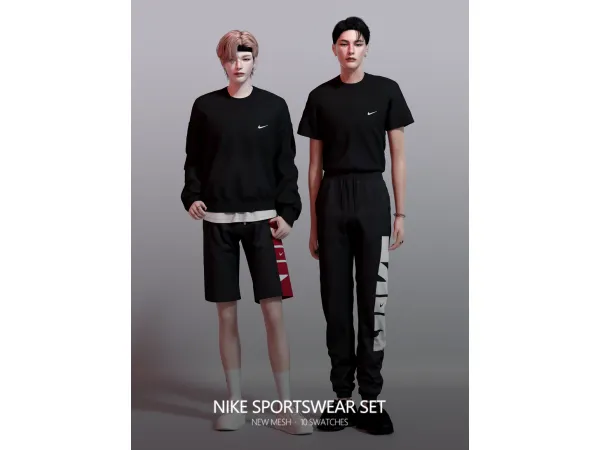 Alpha Nk Sportswear Set - The Sims 4 Custom Content