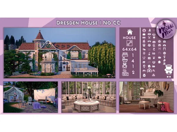 Maxis Match Dresden House Sims 4 Build No - The Sims 4 Custom Content