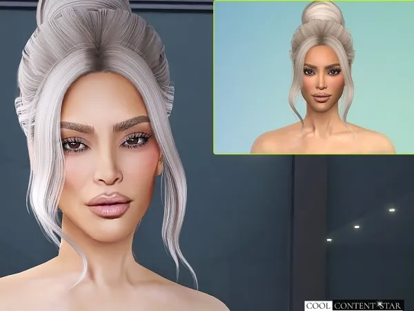 Alpha Kim Kardashian Sim Model eyes by cool_content_star - The Sims 4 Custom Content