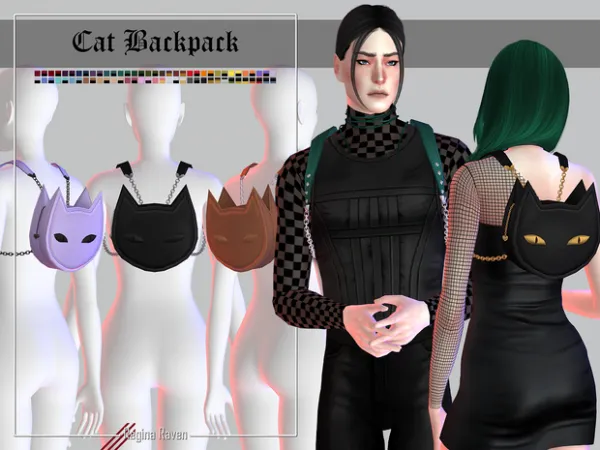 Mix Cat Backpack - The Sims 4 Custom Content
