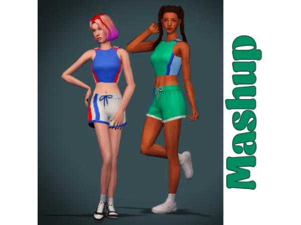 SP20 Shorts Baggy Tube Top