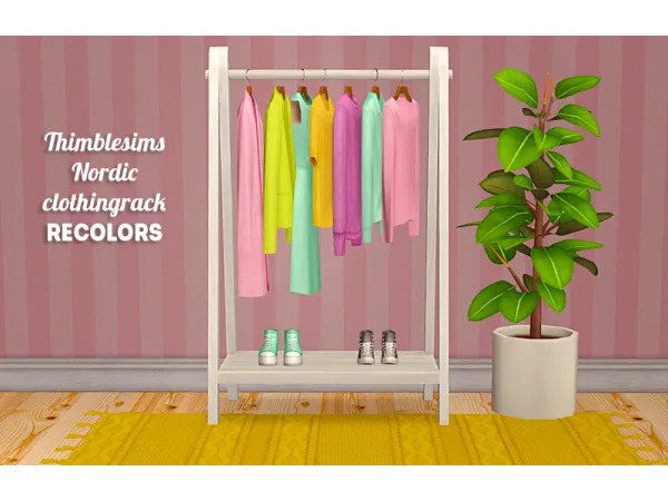 [ts2] thimblesims mlys nordic clothingrack - Recolor