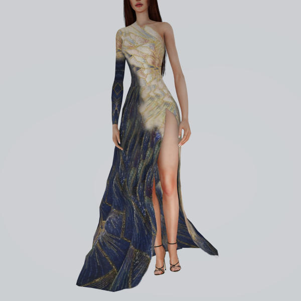 Alpha Lively Dress (Patreon Early Access) by bommie-sims - The Sims 4 Custom Content