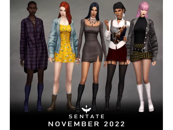 Maxis Match November 2022 Collection by Sentate - The Sims 4 Custom Content