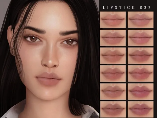 Alpha Lipstick 032 - The Sims 4 Custom Content