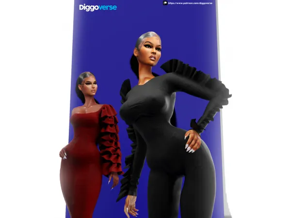 Alpha 02 ANGELLA FOX QUALITY - The Sims 4 Custom Content