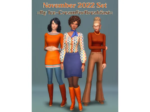 Maxis Match November 2022 Set creamforbreakfast by ice - The Sims 4 Custom Content