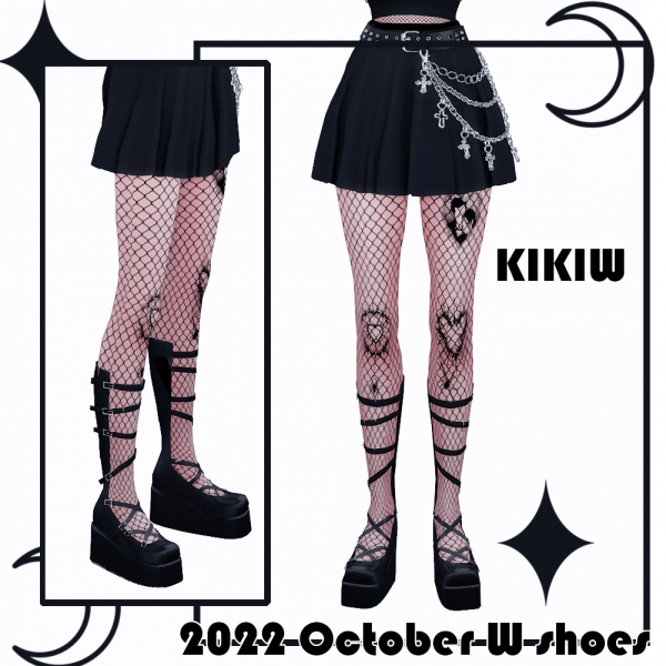 Alpha [KIKIW]2022 October W shoes 03 by simsfinds - The Sims 4 Custom Content