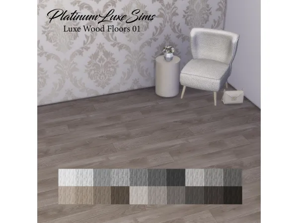 Mix Luxe Wood Floors 01 by PlatinumLuxeSims - The Sims 4 Custom Content