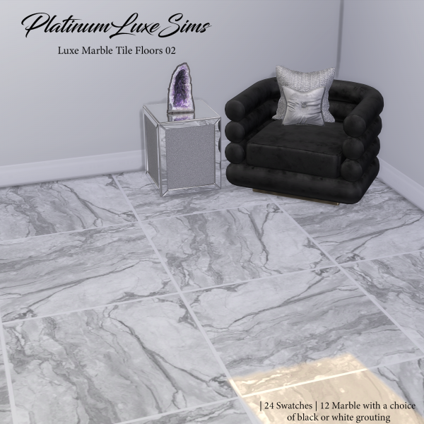 Mix Luxe Marble Floors 02 by simsfinds - The Sims 4 Custom Content