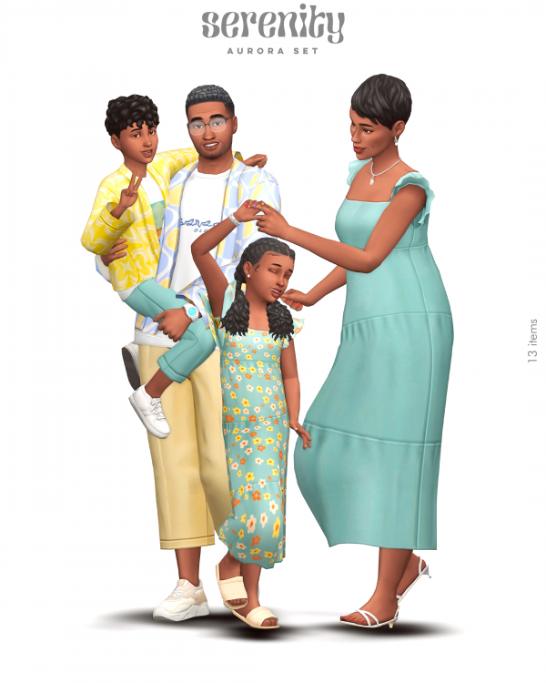 Maxis Match Aurora Set (13 items) by simsfinds - The Sims 4 Custom Content
