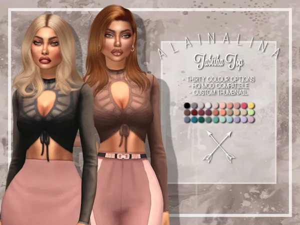 Maxis Match Tabitha Top - The Sims 4 Custom Content