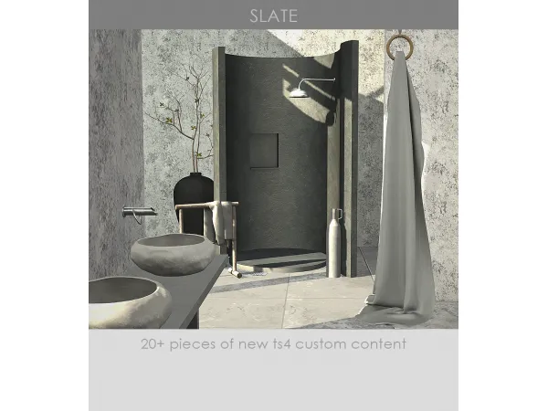 Alpha [KHD] Slate Set [May Reward] by Kerrigan House Designs - The Sims 4 Custom Content