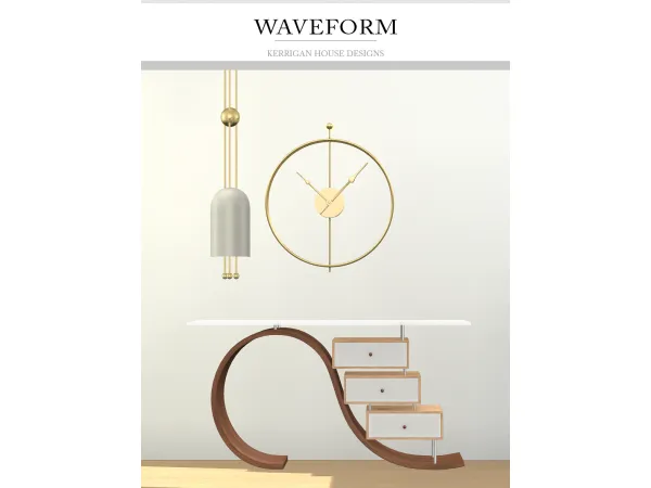 Alpha [KHD] Waveform Set by Kerrigan House Designs - The Sims 4 Custom Content
