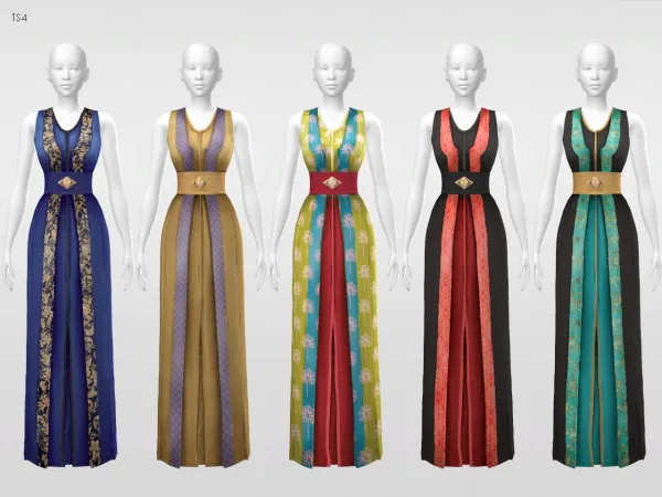 Maxis Match Evening Glam Dress 4 - The Sims 4 Custom Content