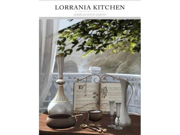 Alpha [KHD] Lorrania Kitchen Set by Kerrigan House Designs - The Sims 4 Custom Content