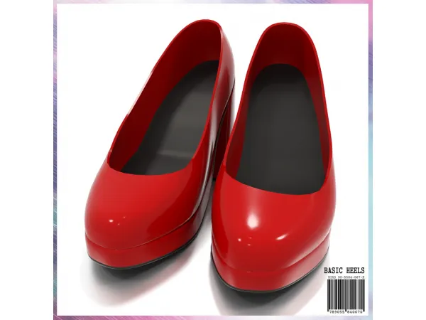 Alpha Basic Heels - The Sims 4 Custom Content