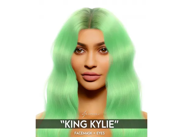 Alpha KING KYLIE SKIN FACEMASK OVERLAY EYES - The Sims 4 Custom Content