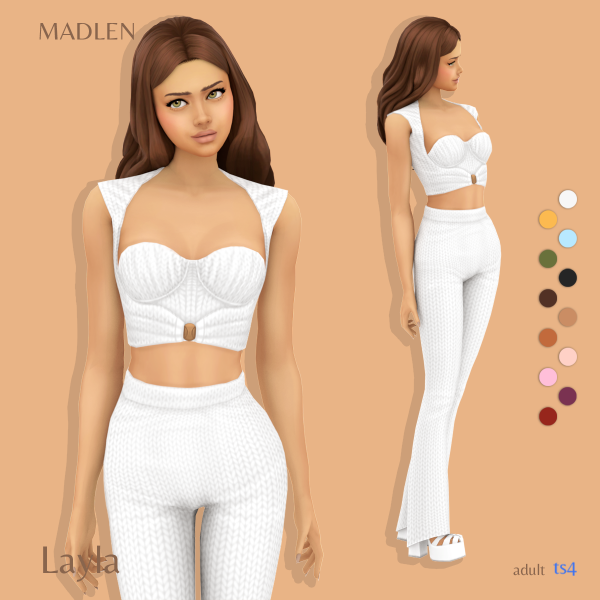Maxis Match Layla Outfit by madlensims - The Sims 4 Custom Content