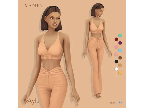 Maxis Match Ayla Outfit by Madlen - The Sims 4 Custom Content