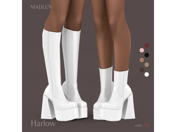 Maxis Match Harlow Boots by Madlen - The Sims 4 Custom Content