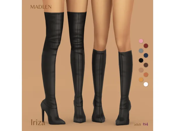 Maxis Match Iriza Boots by Madlen - The Sims 4 Custom Content