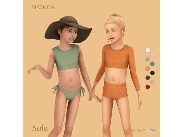 Maxis Match Sole Swimwear Pack by Madlen - The Sims 4 Custom Content