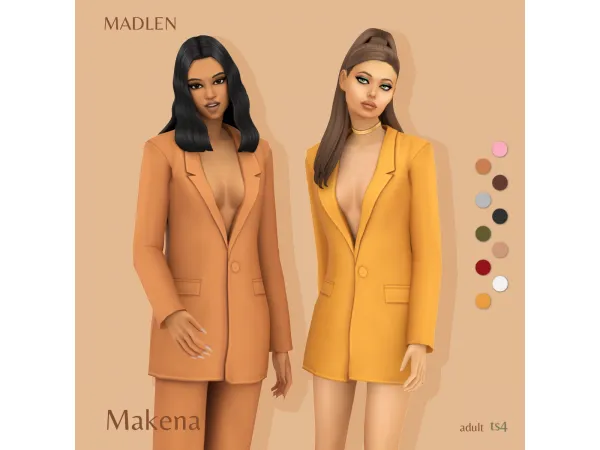 Maxis Match Makena Outfit by Madlen - The Sims 4 Custom Content