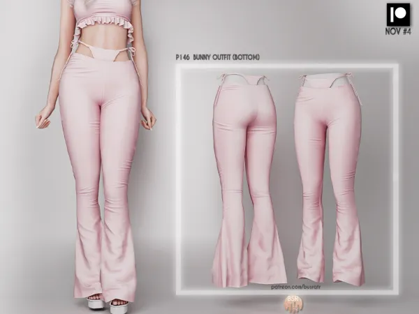 Alpha BUNNY OUTFIT P145 P146 - The Sims 4 Custom Content