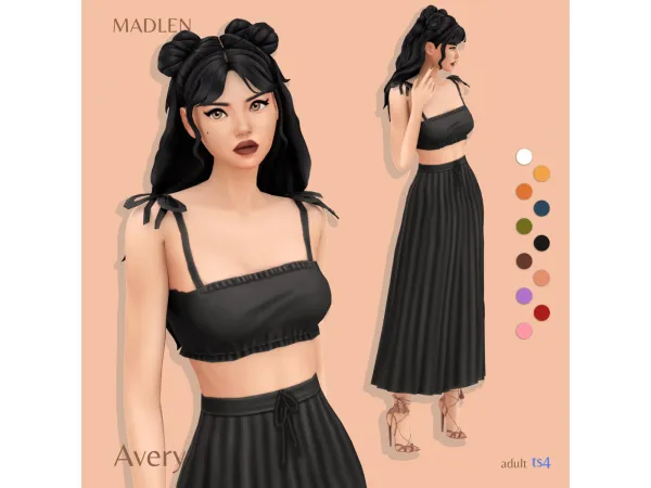 Maxis Match Avery Set by Madlen - The Sims 4 Custom Content