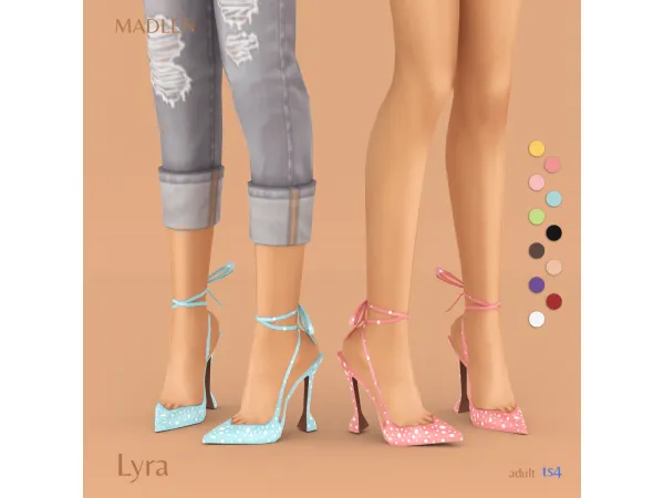 Maxis Match Lyra Shoes by Madlen - The Sims 4 Custom Content