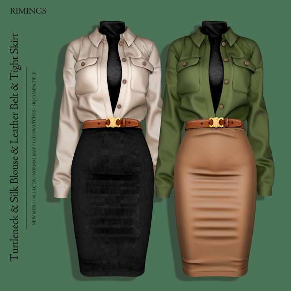 Leather skirt sims 4 hotsell