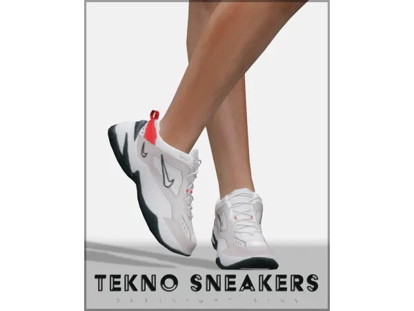 Alpha Tekno Sneakers Male by darknighttsims - The Sims 4 Custom Content