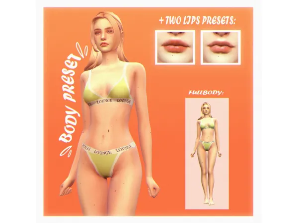 Mix Female Presets by [HolisticSimmer] - The Sims 4 custom content